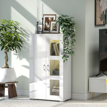 Armoire avec éclairage MACHICO blanche