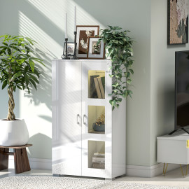 Armoire avec éclairage MACHICO blanche