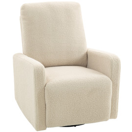 Fauteuil relax avec repose-pieds TARSAQ beige