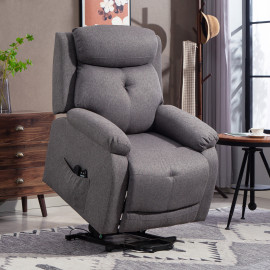 Fauteuil releveur massant KULUS gris