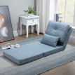 Fauteuil chauffeuse convertible KAMIK bleu clair