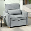 Fauteuil convertible 3-en-1 GODHAV gris