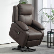 Fauteuil de relaxation électrique KALIS chocolat