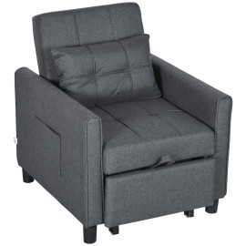 Fauteuil convertible 3-en-1 IKERA gris