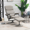 Fauteuil relax pivotant KANGAA gris