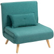 Fauteuil convertible nordique ATTU turquoise
