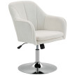 Fauteuil lounge LUIGI bouclette blanche