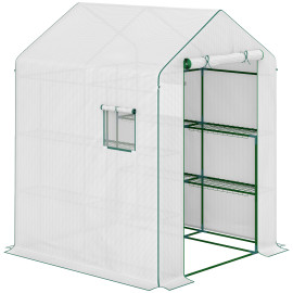Serre de jardin BUNDABERG blanche