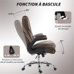 Fauteuil de bureau SANREMO chocolat