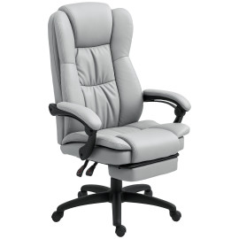 Fauteuil de bureau SIENNA gris clair