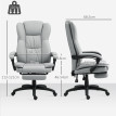 Fauteuil de bureau SIENNA gris clair