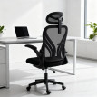 Chaise de bureau ergonomique TRAPANI noire