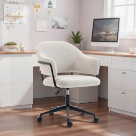 Chaise de bureau PORTICIA beige clair