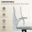 Chaise de bureau ergonomique PAGLIA gris clair