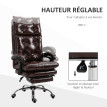 Fauteuil de bureau PORDENONE marron
