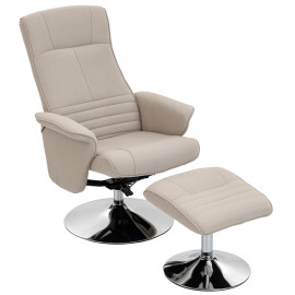 Fauteuil de relaxation CIVILA beige