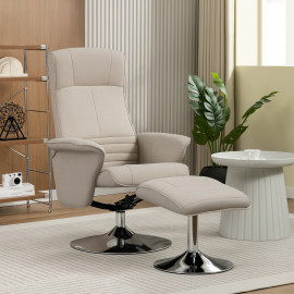 Fauteuil de relaxation CIVILA beige