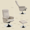 Fauteuil de relaxation CIVILA beige