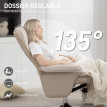 Fauteuil de relaxation CIVILA beige