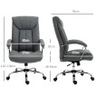 Fauteuil de bureau EVELINO gris