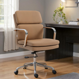 Chaise de bureau PORTICI marron