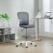 Chaise de bureau ergonomique SCANDICCI grise et blanche