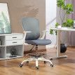 Chaise de bureau ergonomique SCANDICCI grise et blanche