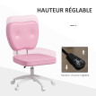 Chaise de bureau design CAVA rose