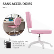 Chaise de bureau design CAVA rose