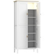 Armoire de cuisine lumineuse BLUFF effet bois clair et Led blancS