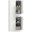 Buffet haut armoire de cuisine HURTY blanc mat
