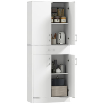 Buffet haut armoire de cuisine HURTY blanc mat