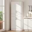 Buffet haut armoire de cuisine HURTY blanc mat