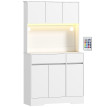 Buffet haut design LED NINETY blanc