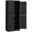 Buffet haut armoire de cuisine CUTAND noir