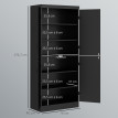 Buffet haut armoire de cuisine CUTAND noir