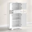 Buffet armoire de cuisine TRYPOL blanc