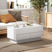 Table basse relevable GORDOS blanche