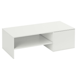 Table basse plateau coulissant MAXIM blanche
