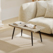 Table basse organique MARIJO effet bois