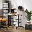 Bureau debout assis mobile inclinable GUYOM marron et noir