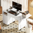 Bureau informatique mobile LANCOY blanc