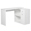 Bureau d’angle modulable avec rangements MATOO blanc