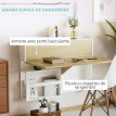 Bureau mural pliable HARPER blanc