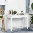 Bureau moderne compact MALISYA blanc