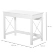 Bureau moderne compact MALISYA blanc