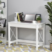 Bureau moderne compact MALISYA blanc