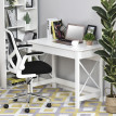 Bureau moderne compact MALISYA blanc
