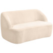 Canapé 2 places bouclettes LAMBY beige
