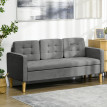 Canapé 3 places coffre de rangement VELHY gris